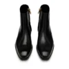 Bottes à fermeture éclair Elkan en cuir bruni