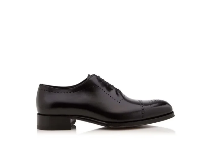 Bottes à lacets Edgar en cuir bruni Bottes à lacets Edgar en cuir bruni