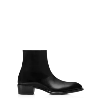 Bottes Vincent en cuir bruni Bottes Vincent en cuir bruni