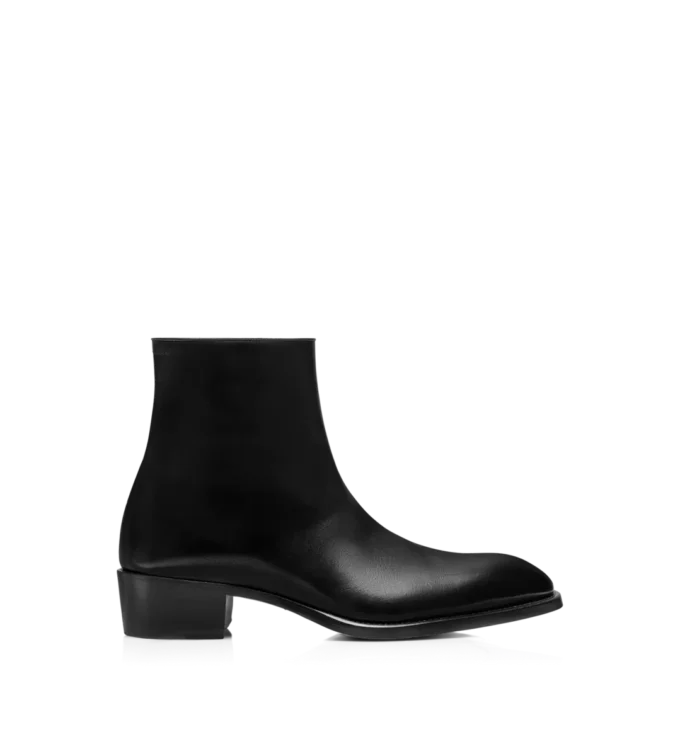 Bottes Vincent en cuir bruni Bottes Vincent en cuir bruni