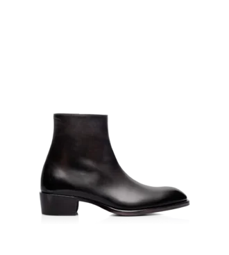 Bottes Vincent en cuir bruni Bottes Vincent en cuir bruni