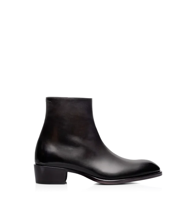 Bottes Vincent en cuir bruni Bottes Vincent en cuir bruni