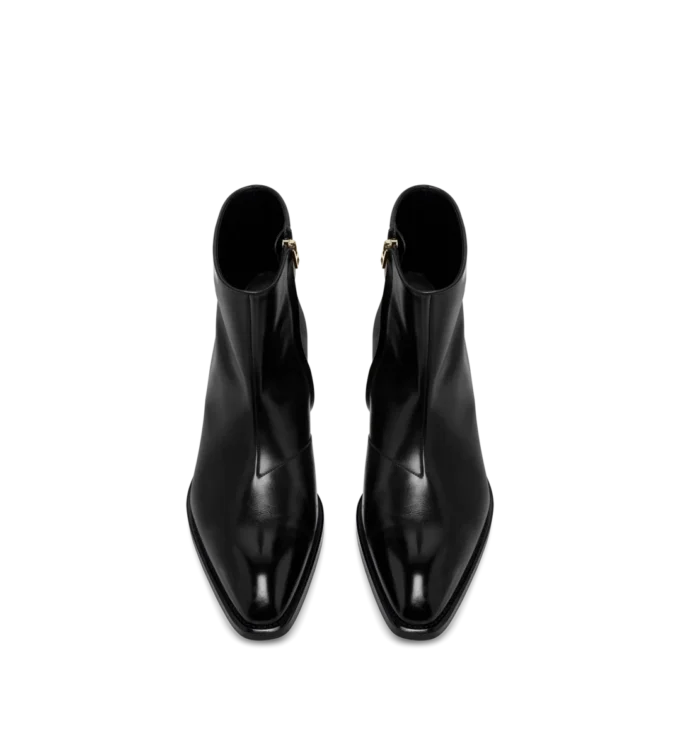 Bottes Vincent en cuir bruni Bottes Vincent en cuir bruni