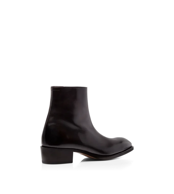 Bottes Vincent en cuir bruni Bottes Vincent en cuir bruni