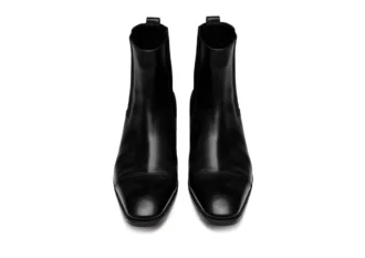 Bottines Gianni en cuir bruni