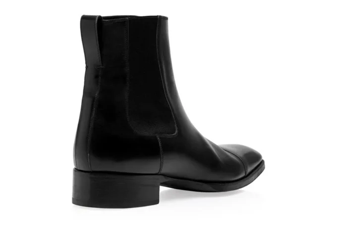Bottines Gianni en cuir bruni