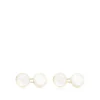 Boutons de manchette ronds en nacre