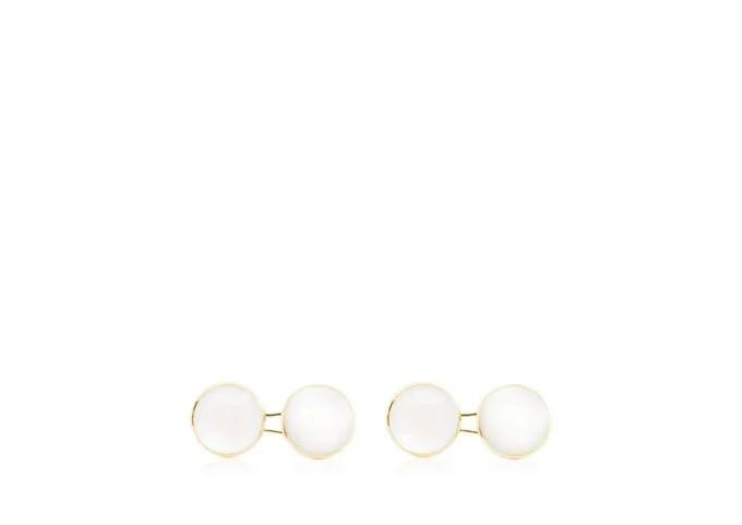 Boutons de manchette ronds en nacre
