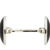 Boutons de manchette ronds en onyx