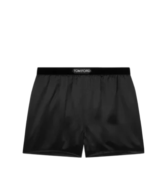 Boxer en satin de soie extensible
