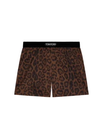 Boxers en soie Cheetah
