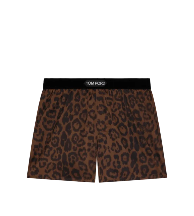 Boxers en soie Cheetah Boxers en soie Cheetah