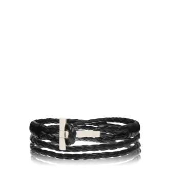 Bracelet en cuir tressé