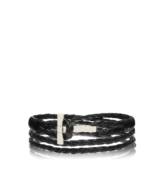 Bracelet en cuir tressé
