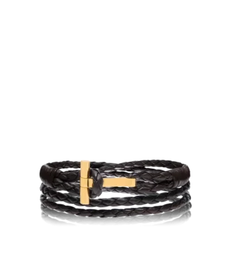 Bracelet en cuir tressé