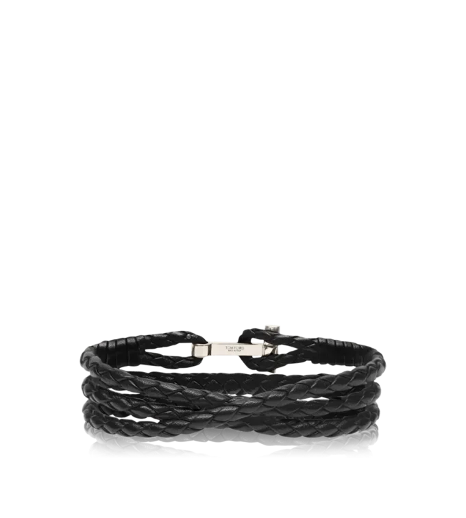 Bracelet en cuir tressé