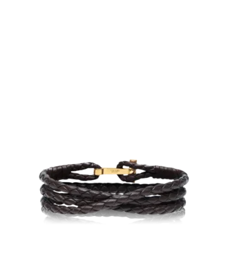 Bracelet en cuir tressé