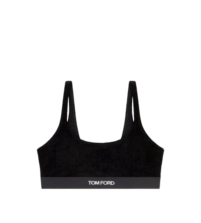 Bralette en velours stretch