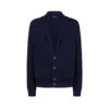 Cardigan en coton et soie à col châle