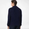 Cardigan en coton et soie à col châle