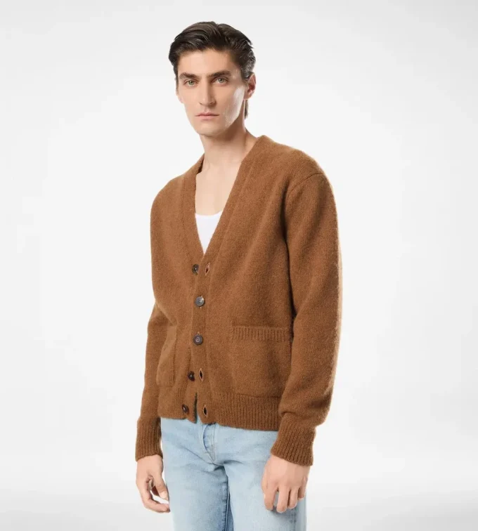 Cardigan en mélange d&rsquo;alpaga