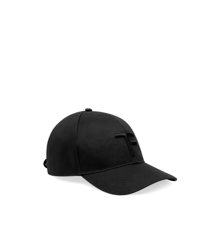 Casquette en toile et cuir lisse