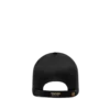 Casquette en toile et cuir lisse
