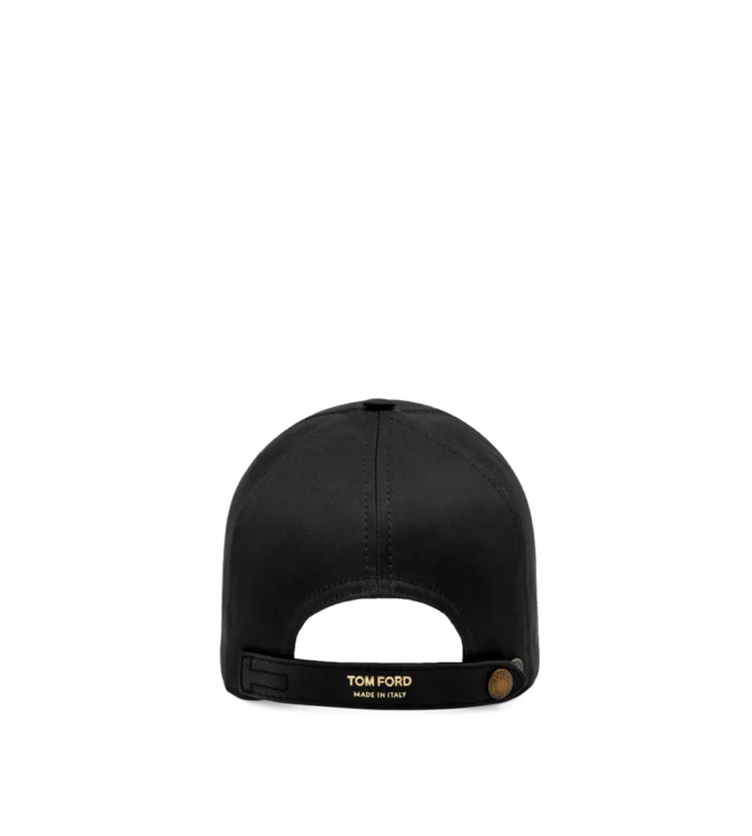 Casquette en toile et cuir lisse