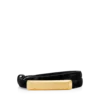 Ceinture à barrette 15 mm en cuir croco estampé
