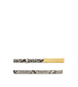 Ceinture à barrette imprimée python