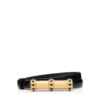 Ceinture cabochon en cuir effet palmellato