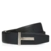 Ceinture en cuir grainé à boucle Ridge Ceinture en cuir grainé à boucle Ridge