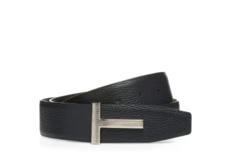 Ceinture en cuir grainé à boucle Ridge
