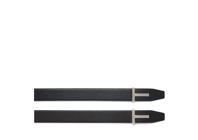 Ceinture en cuir grainé à boucle Ridge Ceinture en cuir grainé à boucle Ridge