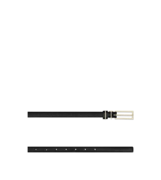 Ceinture en cuir grainé souple avec boucle en T