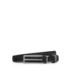 Ceinture en cuir souple à boucle métallique en T
