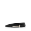 Ceinture fine en cuir grainé souple Ceinture fine en cuir grainé souple