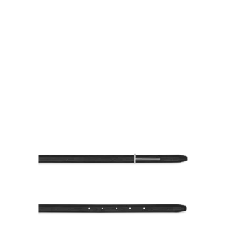 Ceinture fine en cuir grainé souple