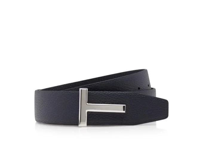 Ceinture iconique en cuir grainé souple