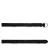 Ceinture ovale en cuir tressé
