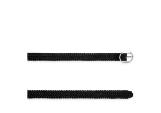 Ceinture ovale en cuir tressé