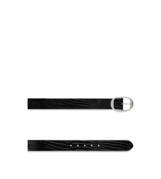 Ceinture ovale imprimée alligator