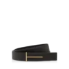 Ceinture réversible slim en cuir grainé