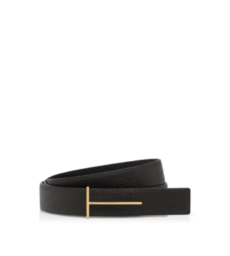 Ceinture réversible slim en cuir grainé