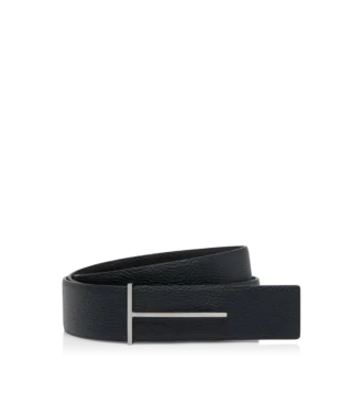Ceinture réversible slim en cuir grainé