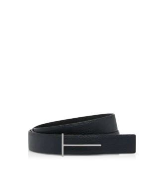 Ceinture réversible slim en cuir grainé