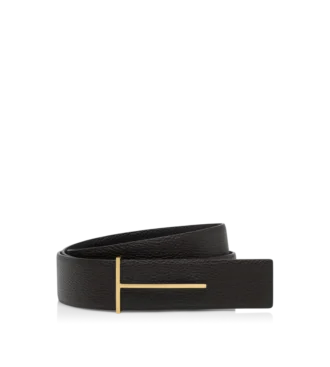Ceinture réversible slim en cuir grainé