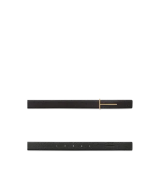 Ceinture réversible slim en cuir grainé