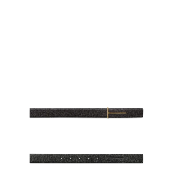 Ceinture réversible slim en cuir grainé