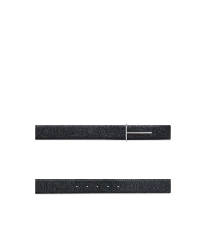Ceinture réversible slim en cuir grainé